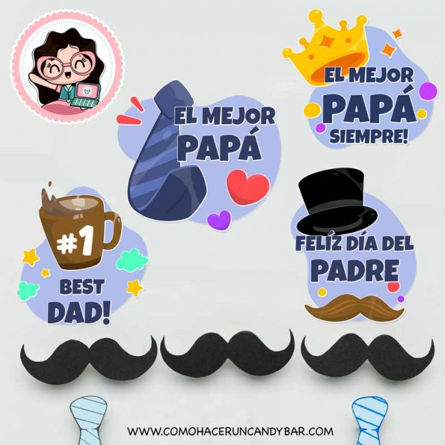 etiquetas para el dia del padre para imprimir