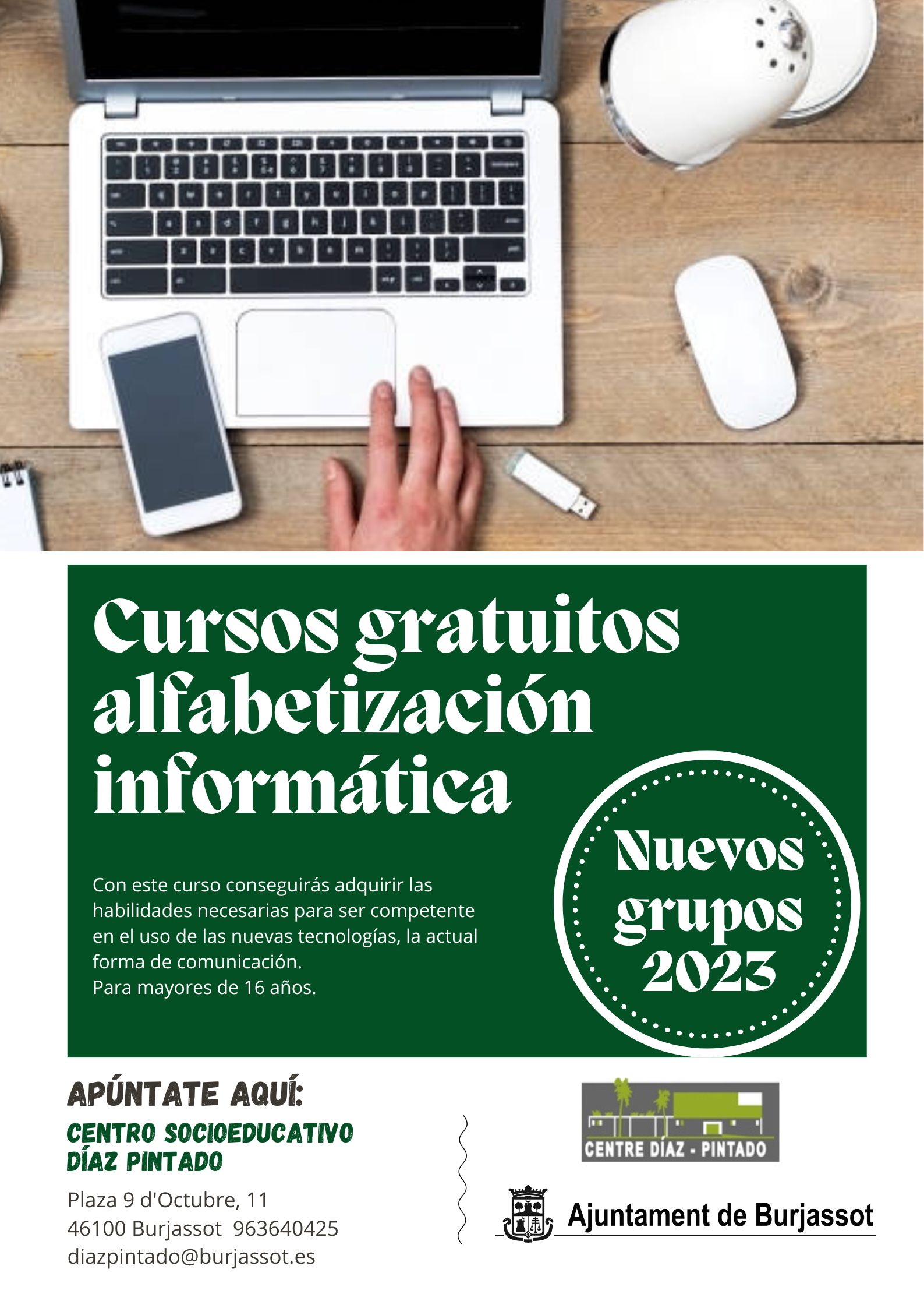 cursos gratuitos en burjassot