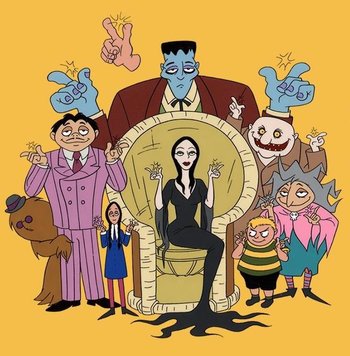 addams family cartoon