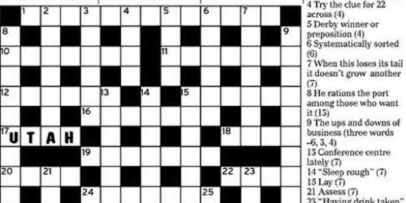 in operation crossword clue