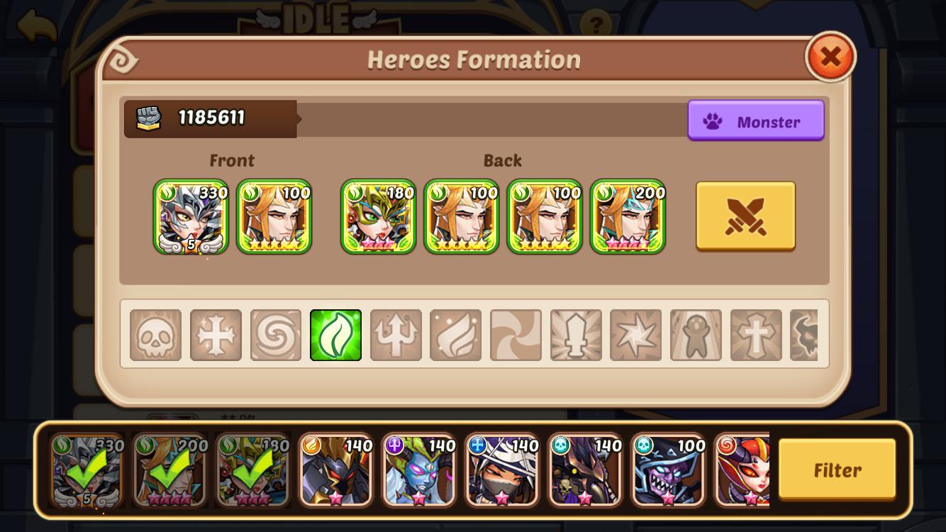 idle heroes team planner