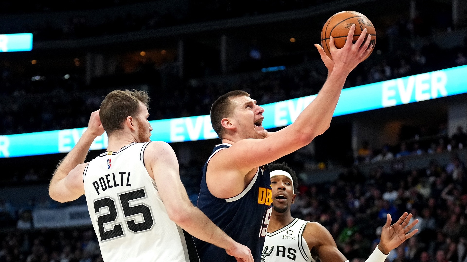 san antonio spurs vs denver nuggets match player stats