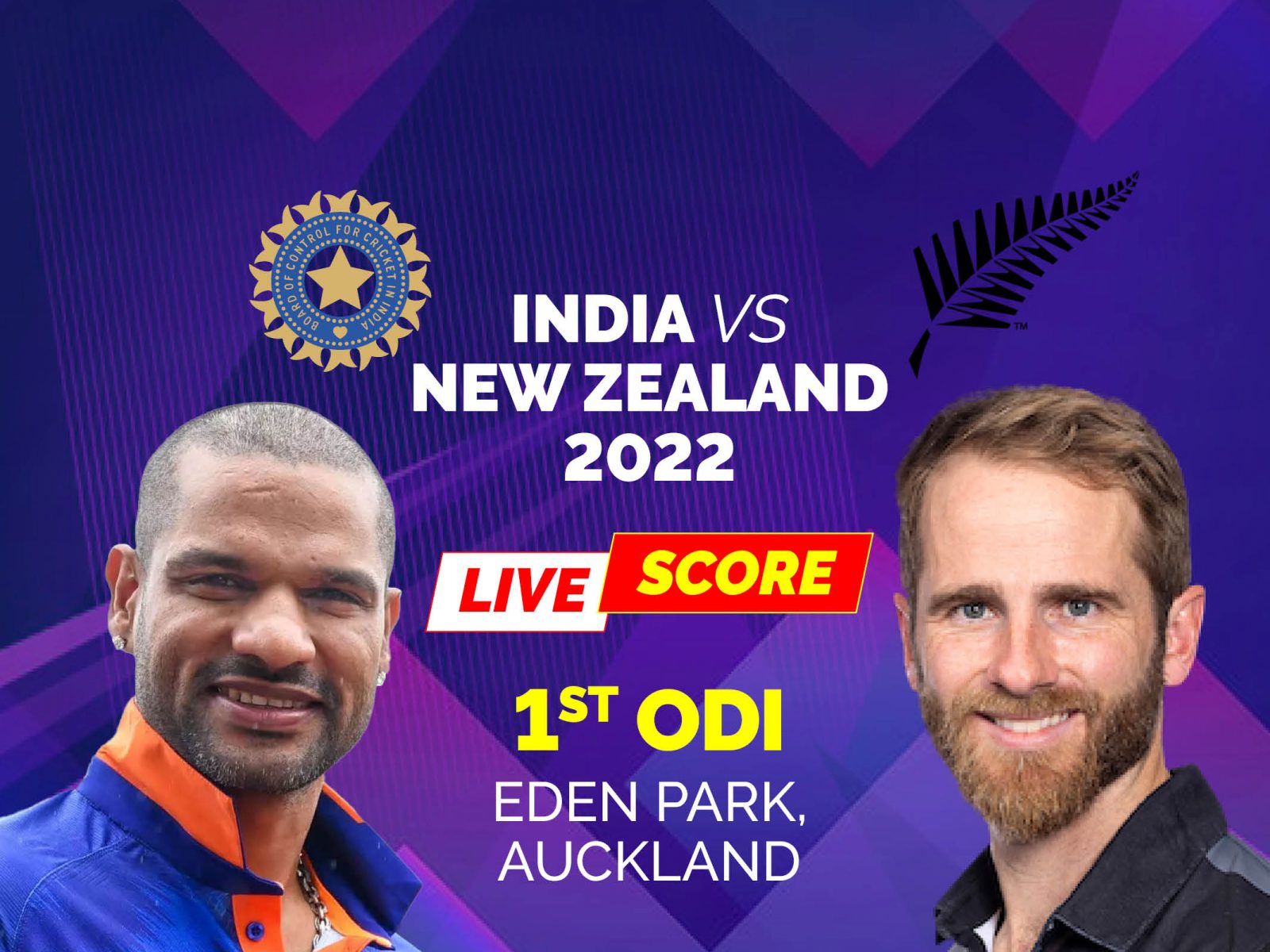 india vs new zealand 1st odi live score