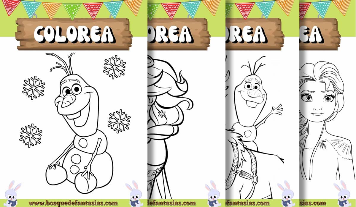 frozen dibujos para colorear e imprimir