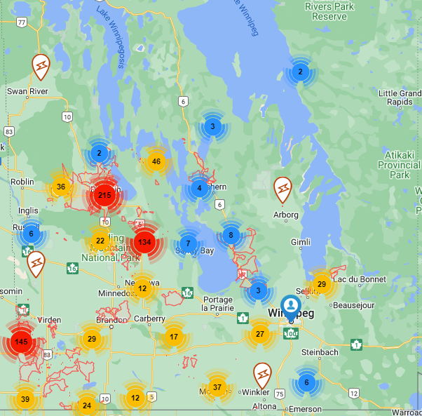 manitoba hydro outage map