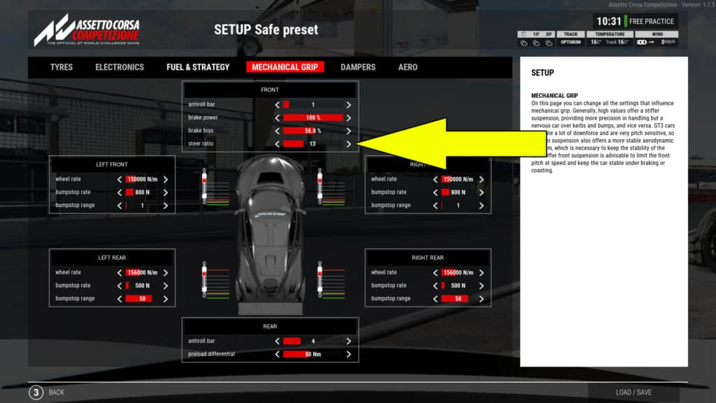 acc wheel rotation