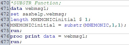 substrn in sas