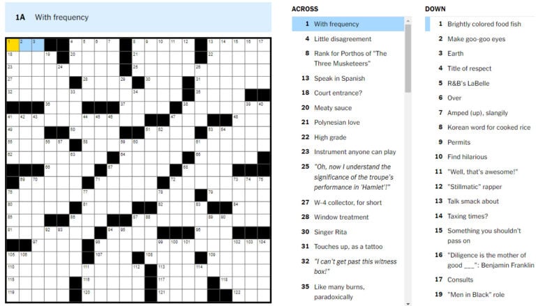 crossword clue essence