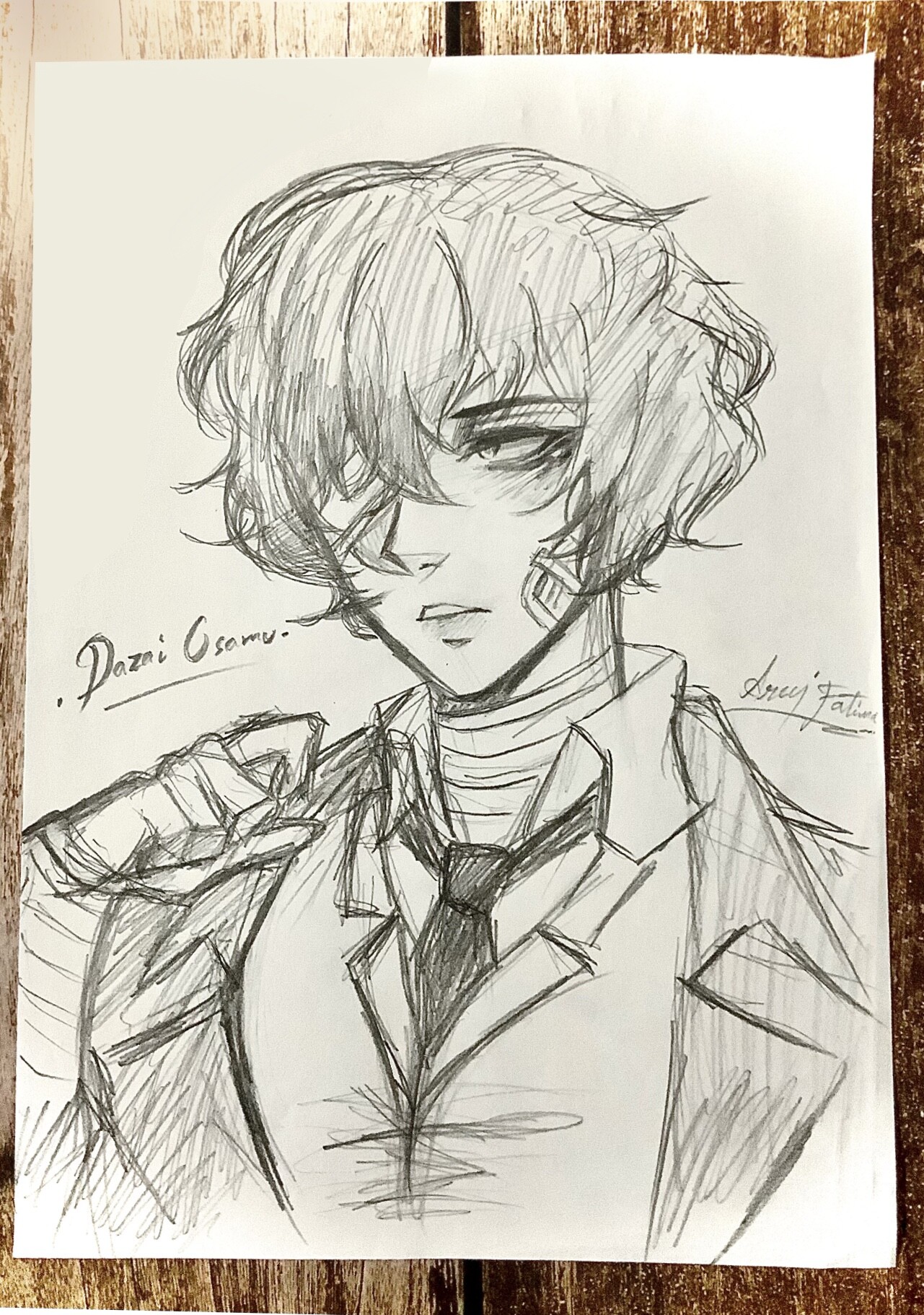 dazai drawing