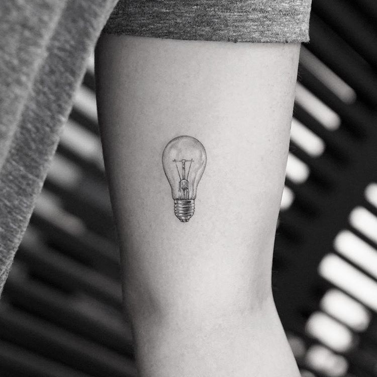 lightbulb tattoo