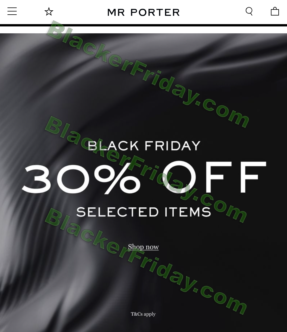 mr porter black friday