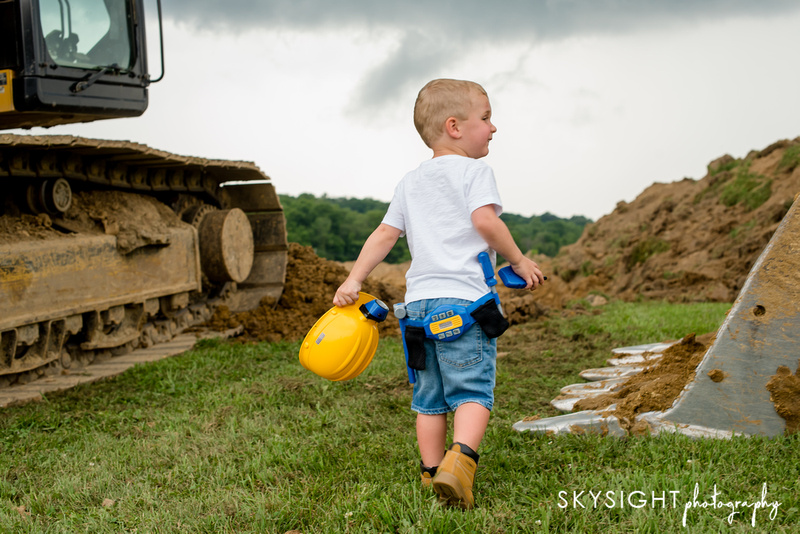 construction themed photoshoot