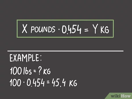 lbs to kg conversion formula