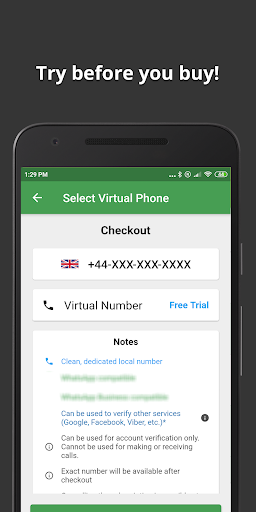 free virtual phone number for whatsapp verification