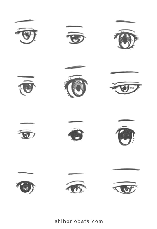 anime drawing ideas eyes