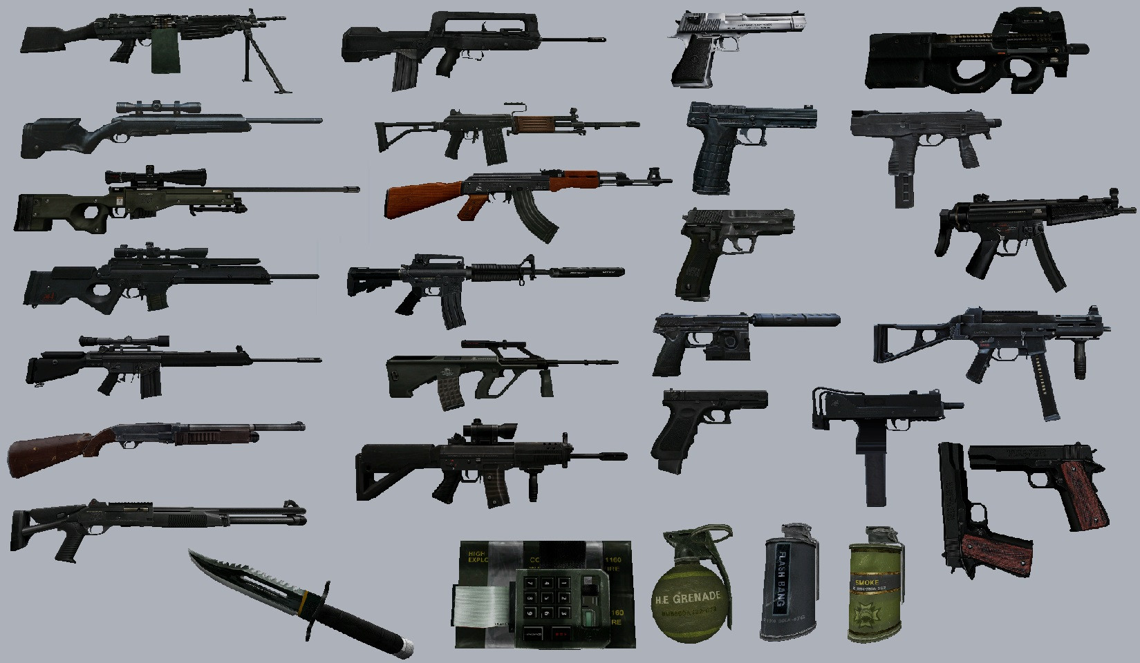 counter strike 1.6 new weapons