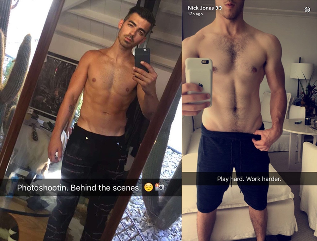 joe jonas shirtless