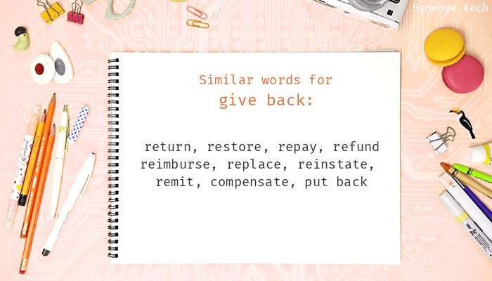 giveback synonym