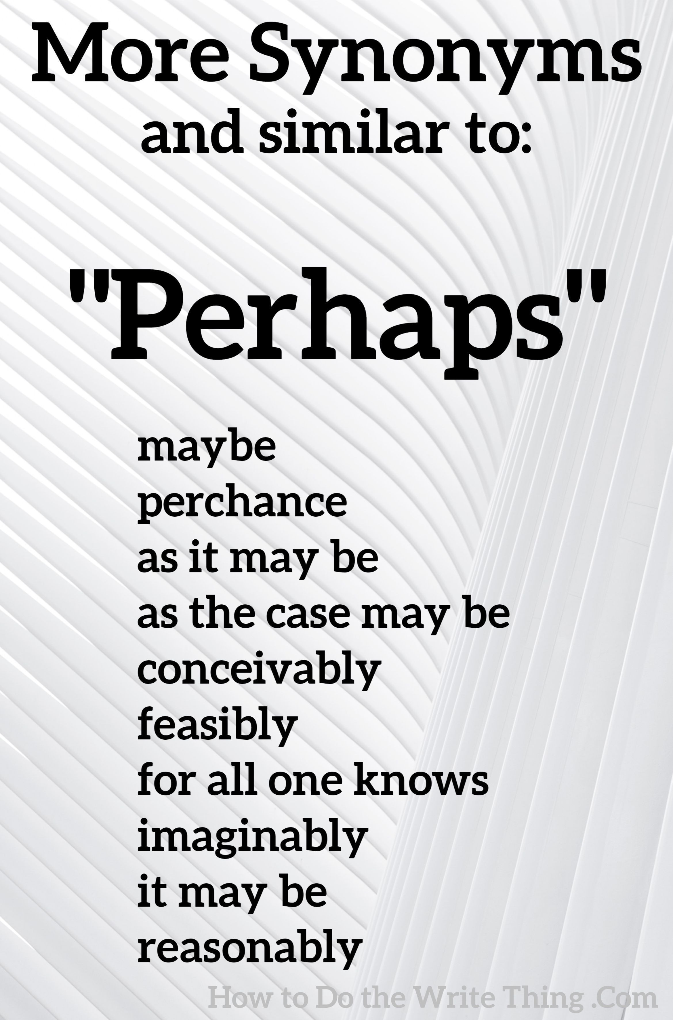 perhaps synonym