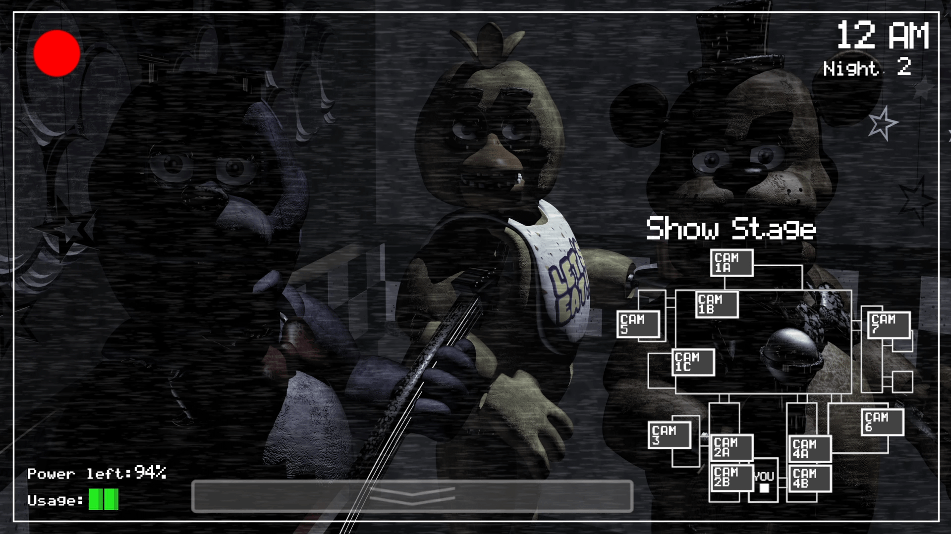 five nights at freddys cameras