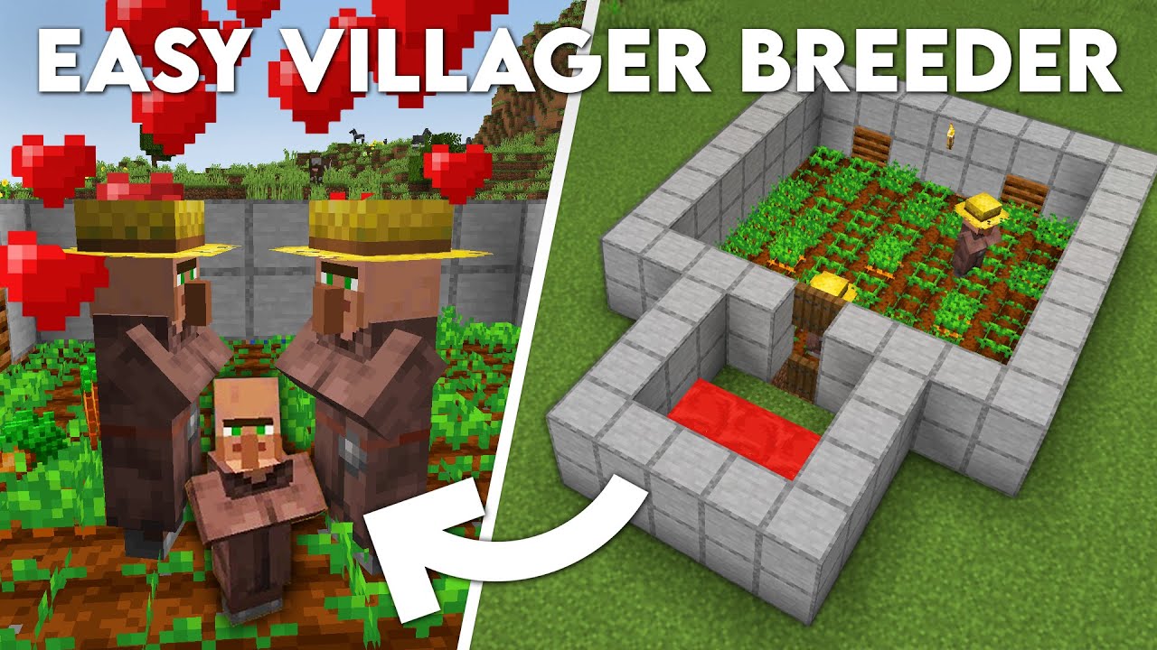 farm villagers minecraft