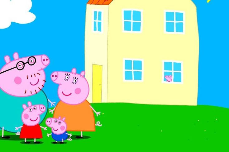 peppa pig house wallpaper