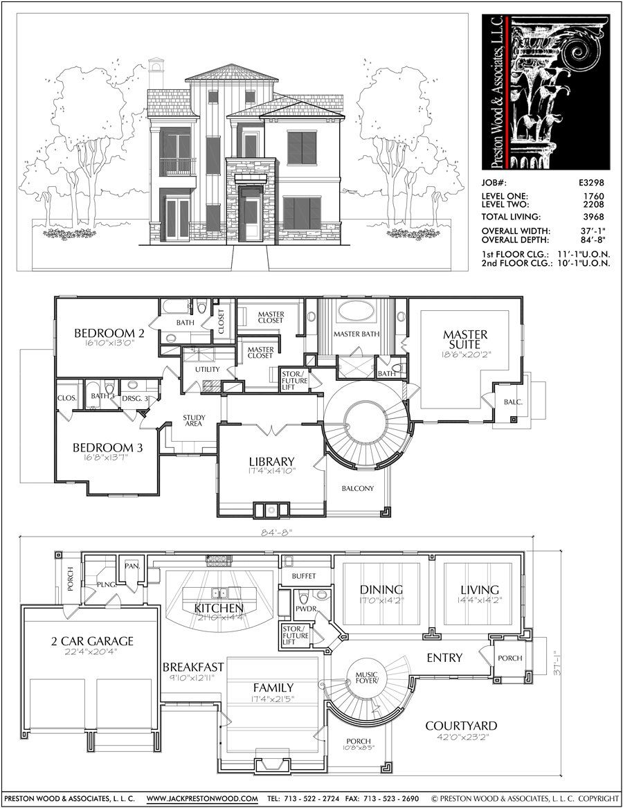 2 floor house blueprints