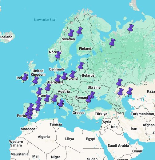 rios y lagos de europa mapa