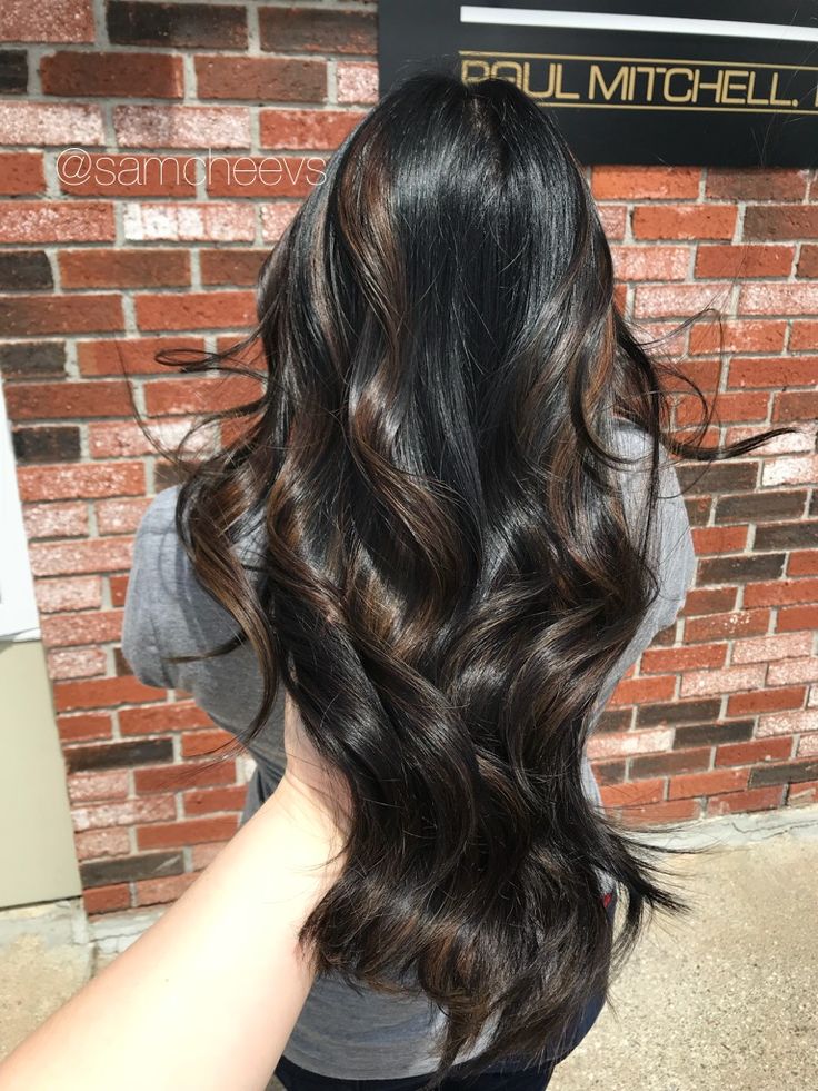 dark brown highlights on black hair indian