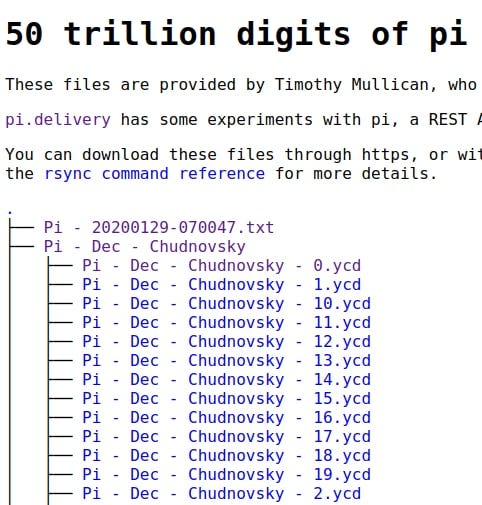 pi to 1 trillion digits