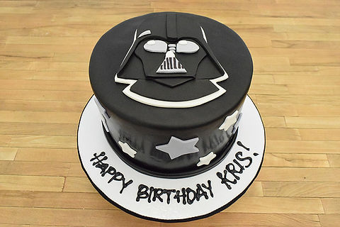 star wars cake darth vader