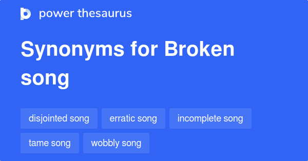 synonym for broken