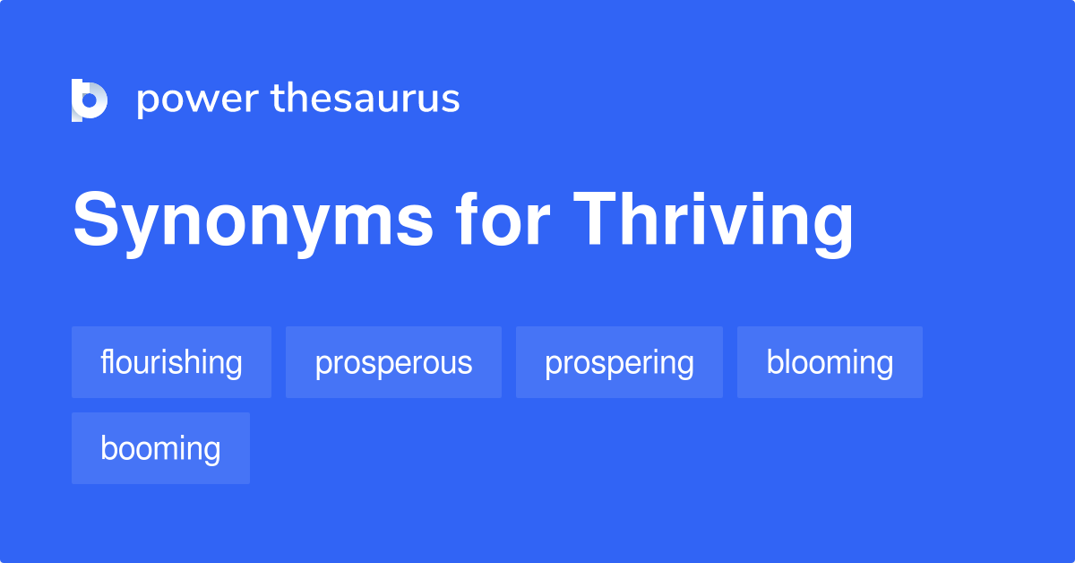 thriving synonym