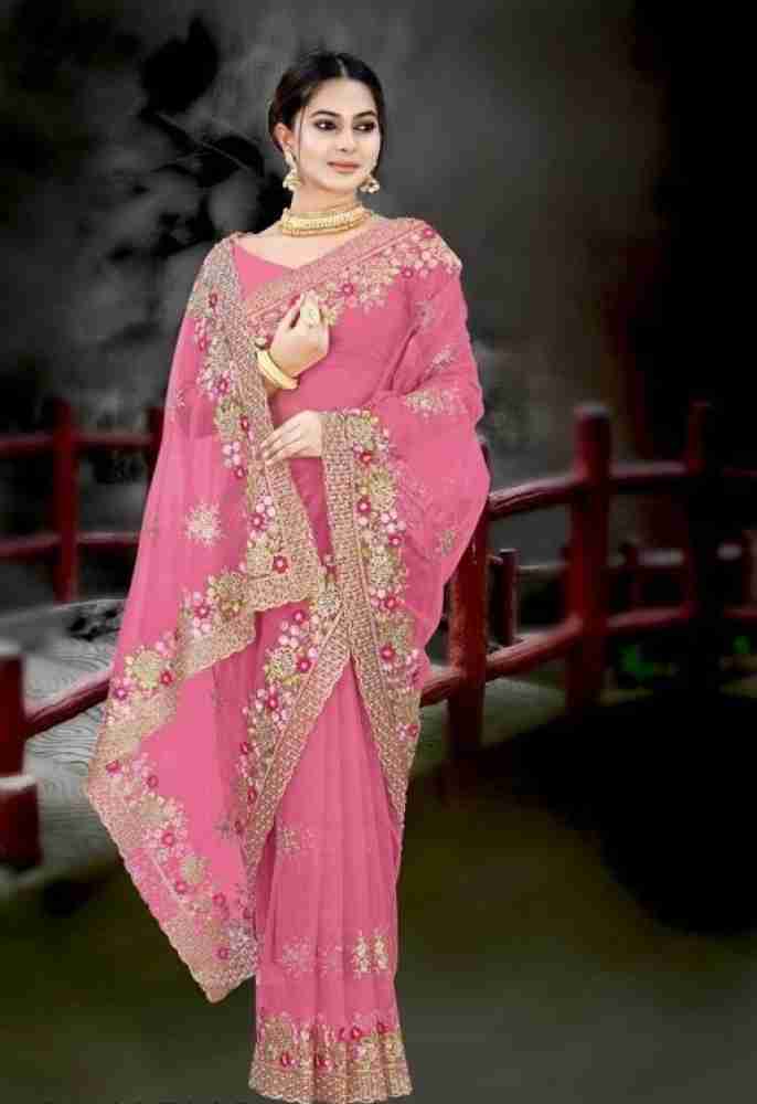 flipkart heavy work saree