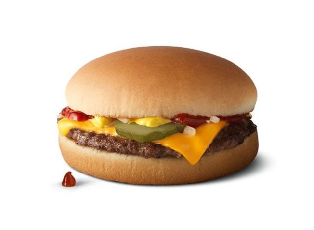 cheese burger mcdonalds calories