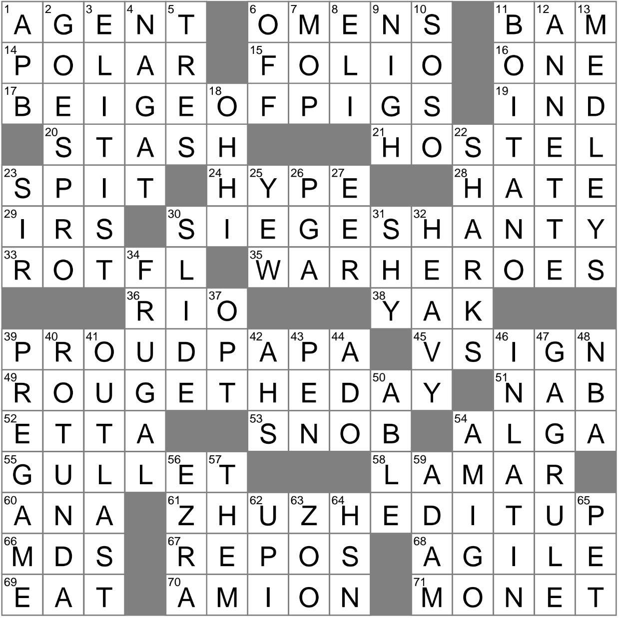 bolivian city crossword clue