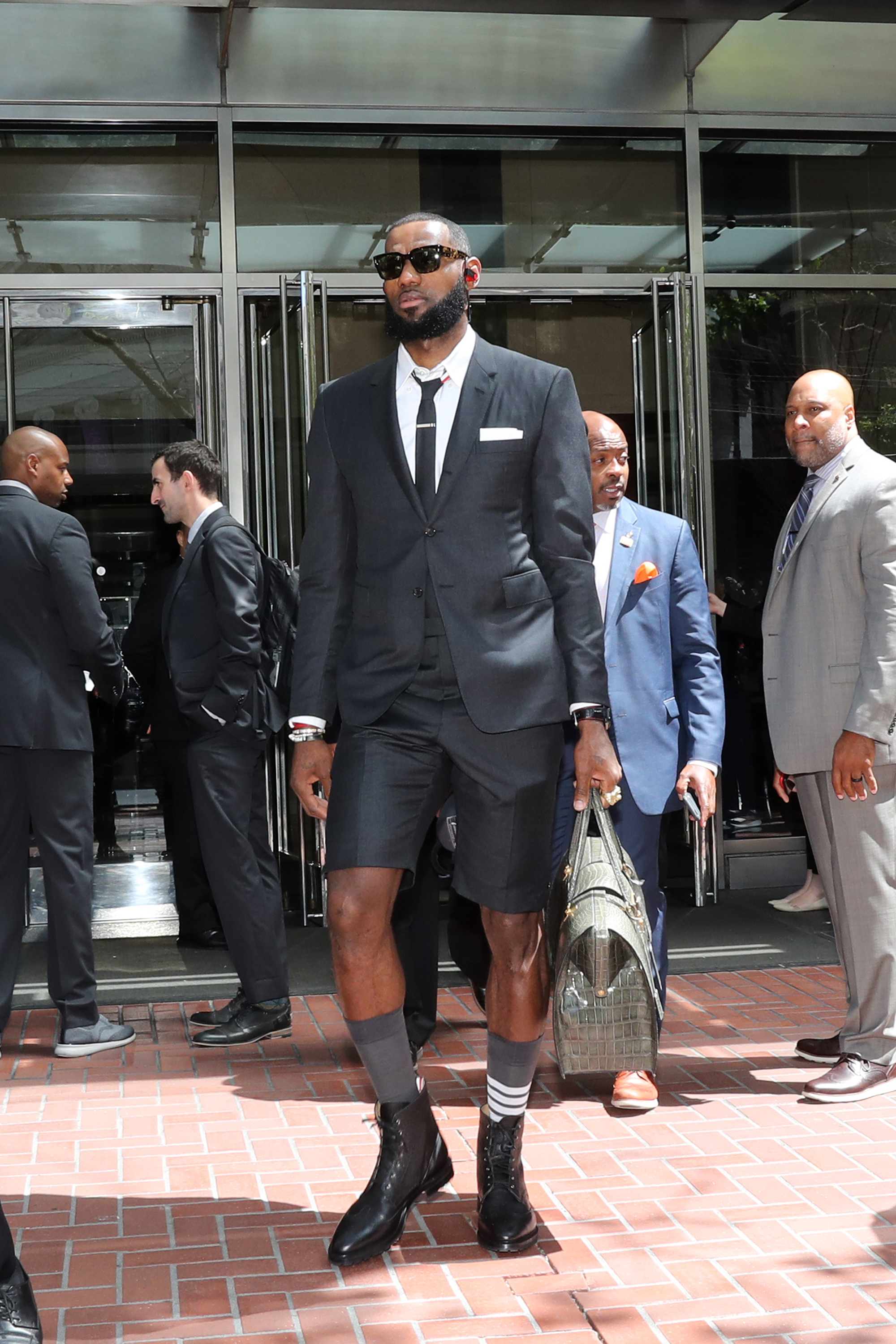 lebron james in thom browne