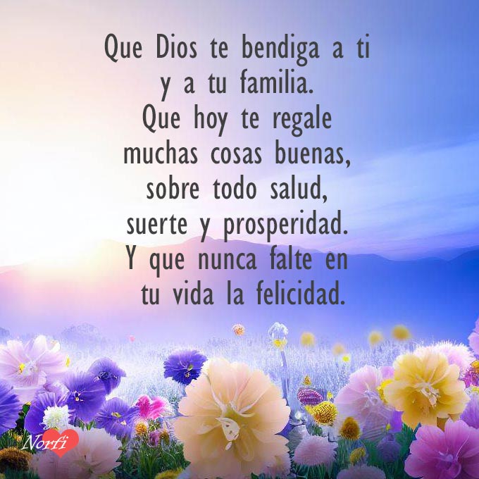 bendiciones para ti y tu familia