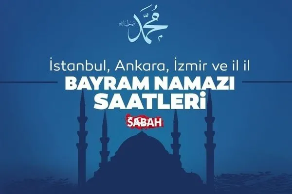 bayram namazi saati