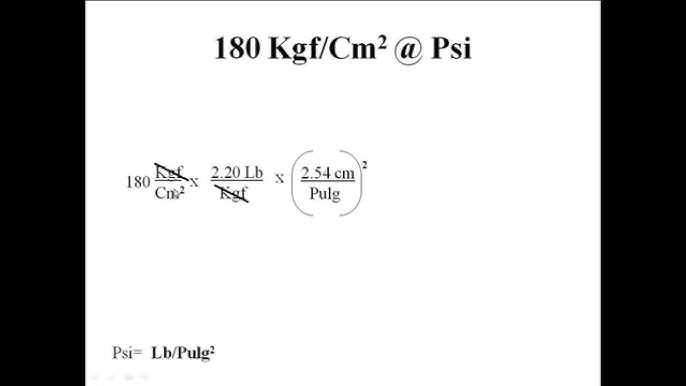 1 psi a kg cm2