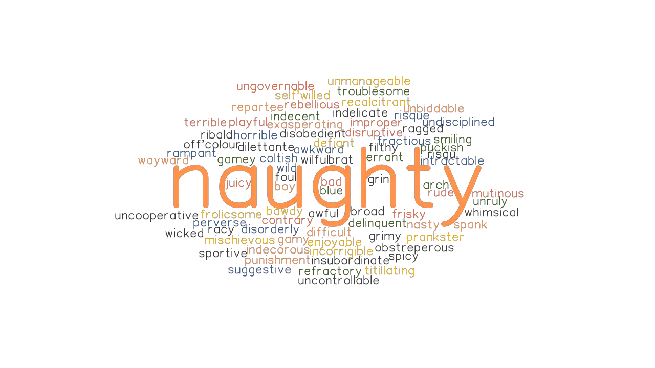 another word for naughty