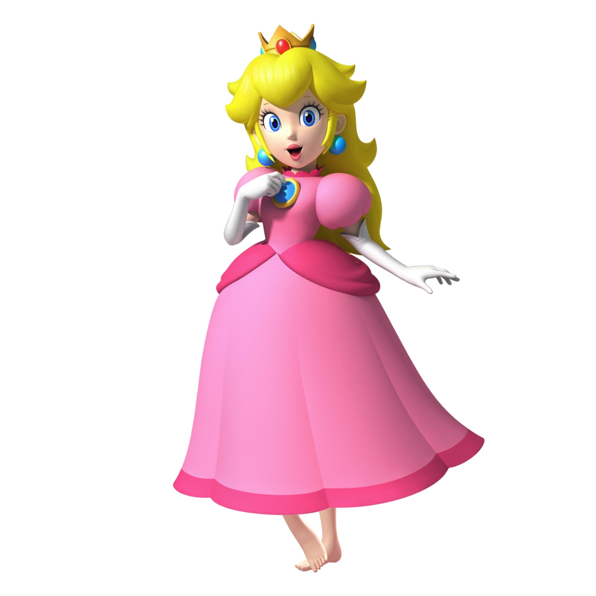 princess peach barefoot