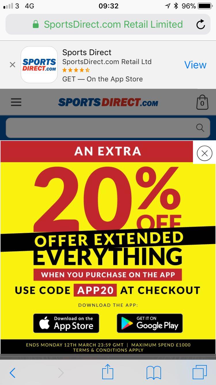 sports direct promotional discount code