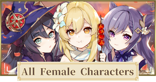 genshin impact characters female