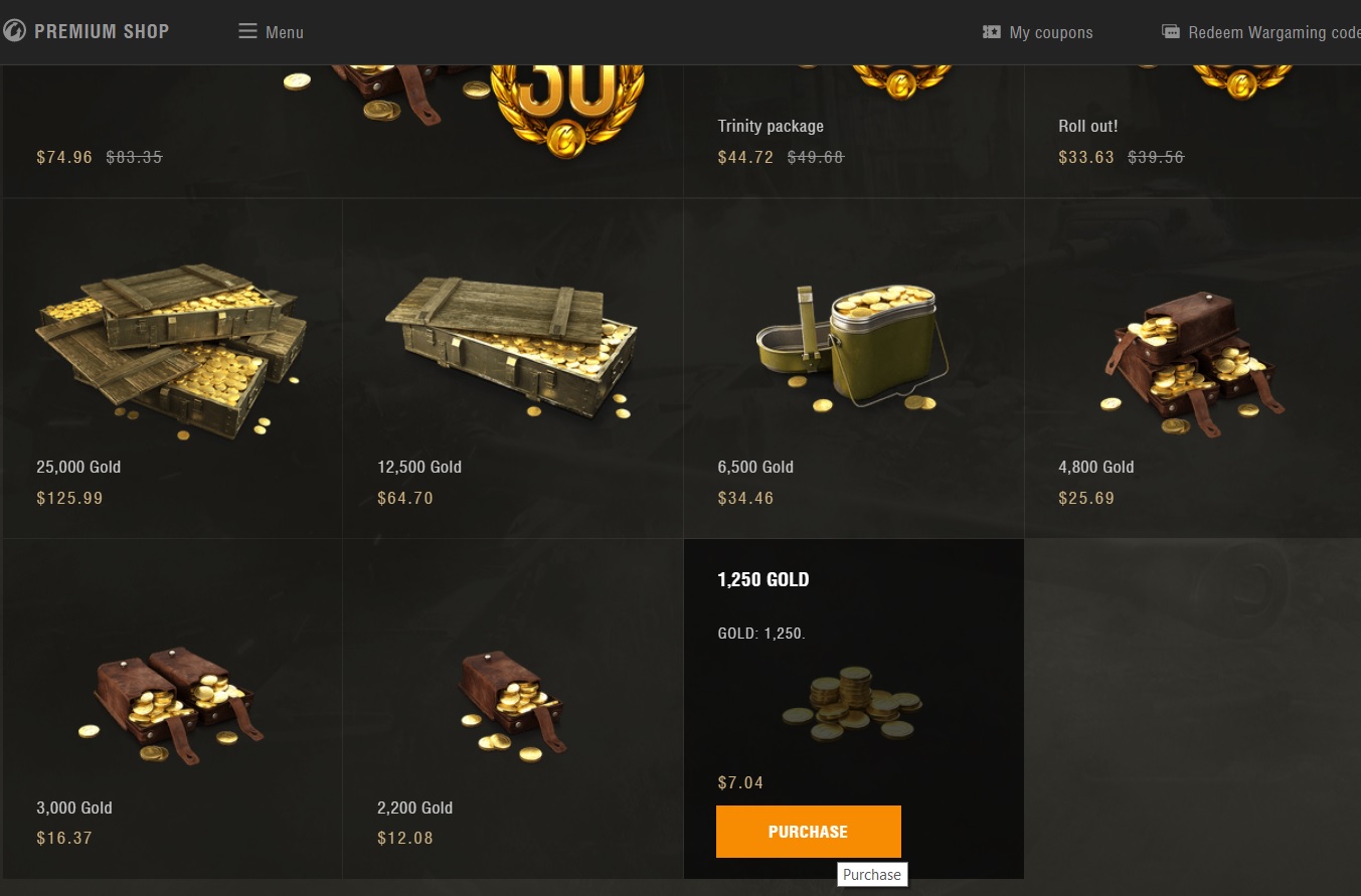 premium shop wot eu