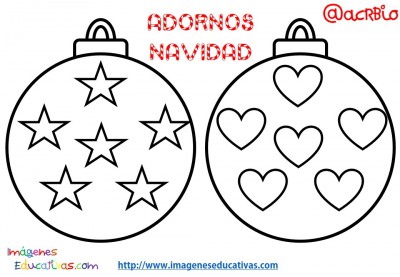 bolas de navidad para colorear pdf