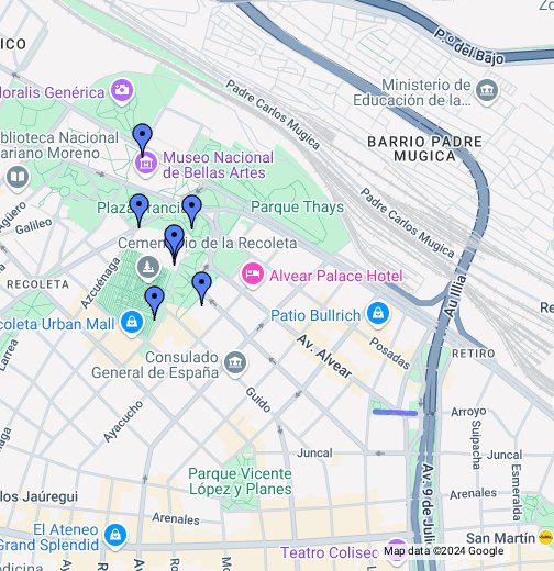 google maps recoleta buenos aires