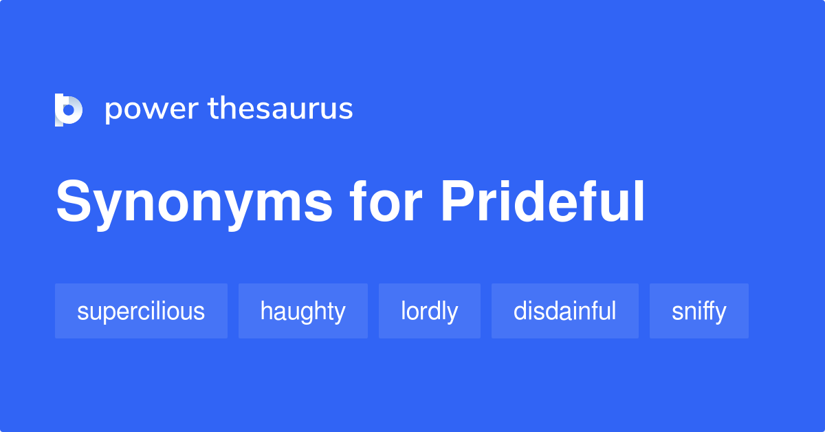 prideful thesaurus