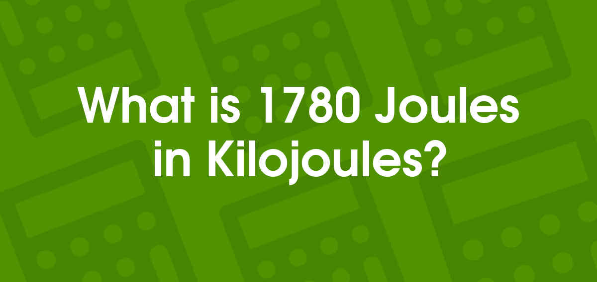 1780 kj to calories