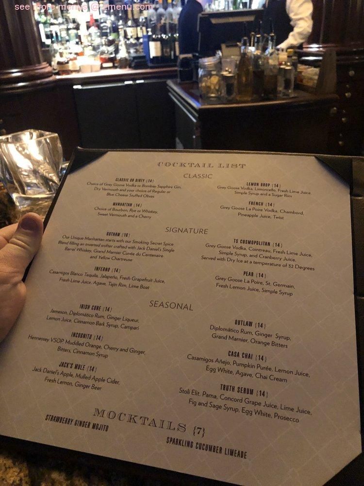 ts steakhouse menu with prices